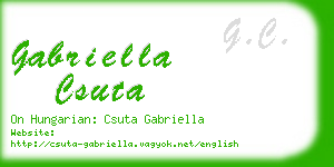 gabriella csuta business card